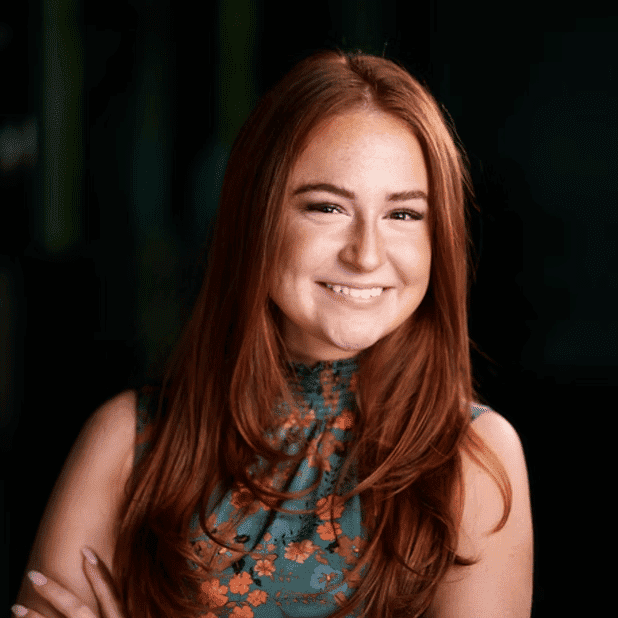 Portrait of Ava, a professional stylist at Salon Bliss & Spa, showcasing their expertise and style.