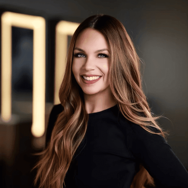 Portrait of Kate, a professional stylist at Salon Bliss & Spa, showcasing their expertise and style.